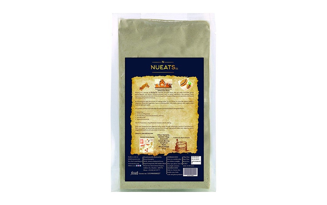 Nueats Co. Sprouted Green Peas    Pack  400 grams